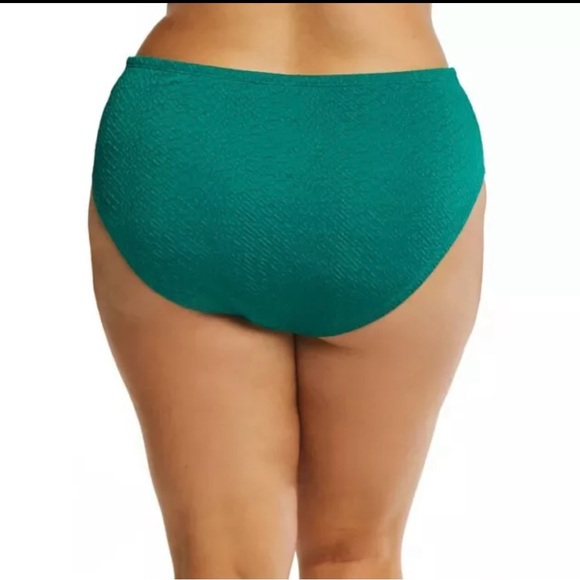 TIME & TRU Women’s Lattice Plus Side Bikini Swim Bottom Size 3X 
(24W-26W) Green - Picture 2 of 12